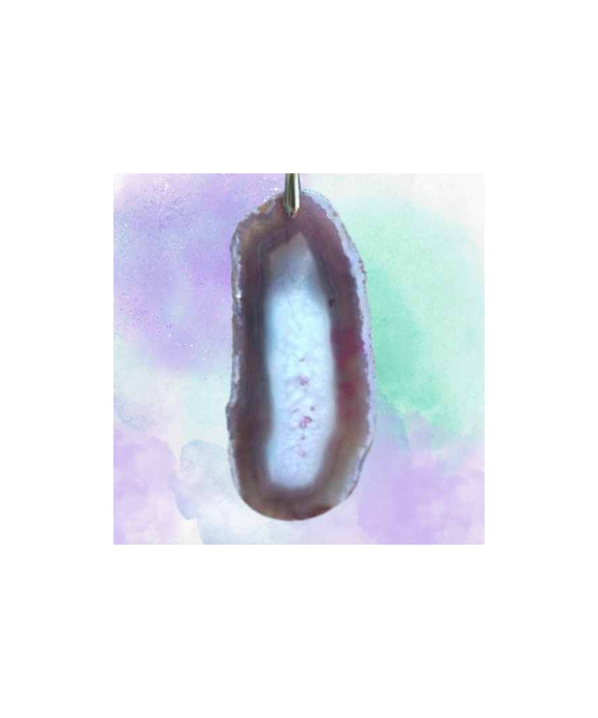 Pendentif Géode d'Agate