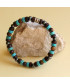 Bracelet de protection en Œil de tigre, Hématite et Turquoise