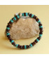 Bracelet de protection en Œil de tigre, Hématite et Turquoise