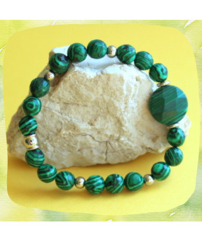Bracelet en Malachite