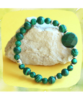 Bracelet en Malachite