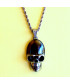 Pendentif  Tête de mort en Hématite
