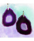 Pendentif Géode d'Agate violette