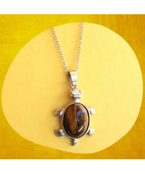 Pendentif Tortue en Œil de...