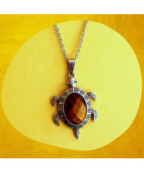 Pendentif Tortue en Œil de...