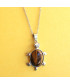 Pendentif Tortue en Œil de Tigre
