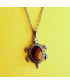 Pendentif Tortue en Œil de Tigre