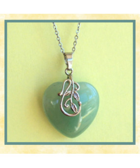 Pendentif Cœur en Aventurine