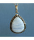 Pendentif Agate blue Lace