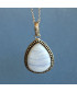 Pendentif Agate blue Lace