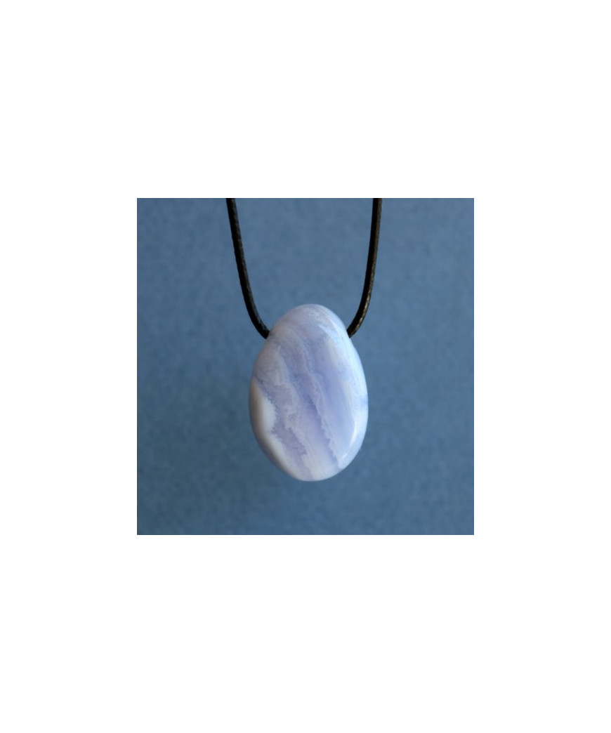 Pendentif Agate blue Lace