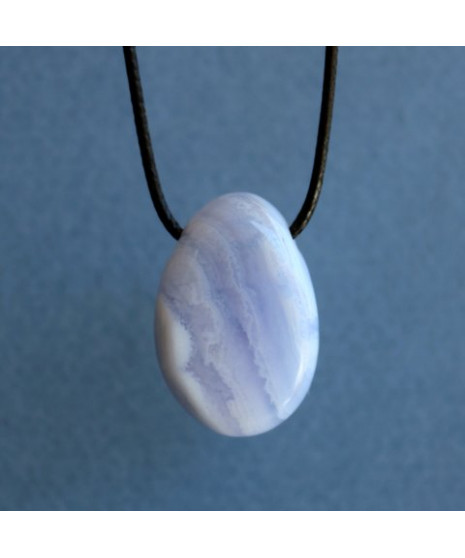 Pendentif Agate blue Lace