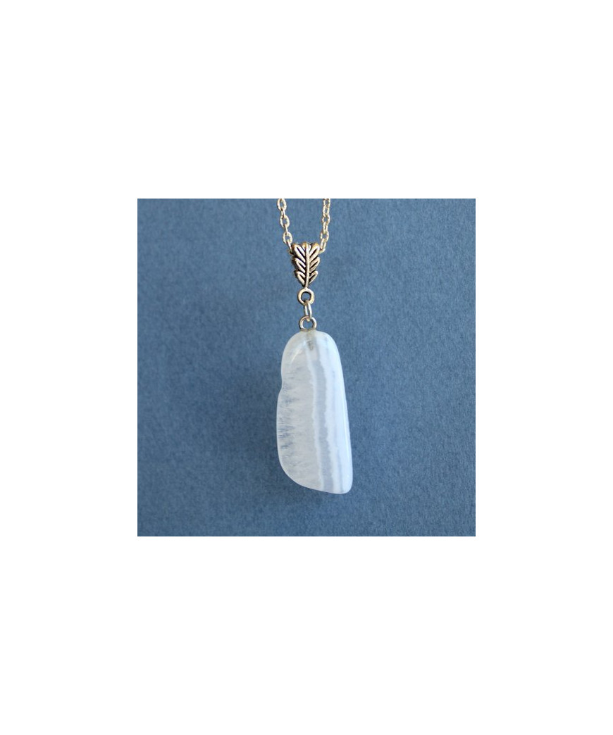 Pendentif Agate blue Lace
