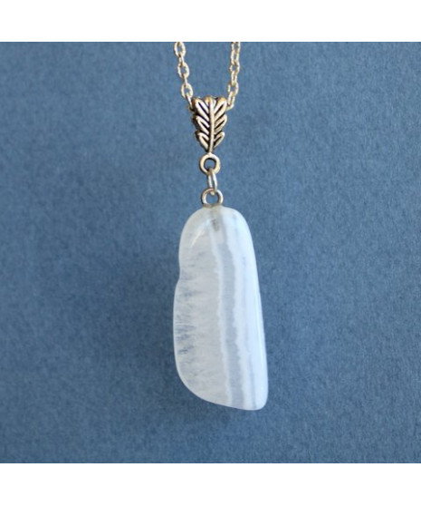 Pendentif Agate blue Lace