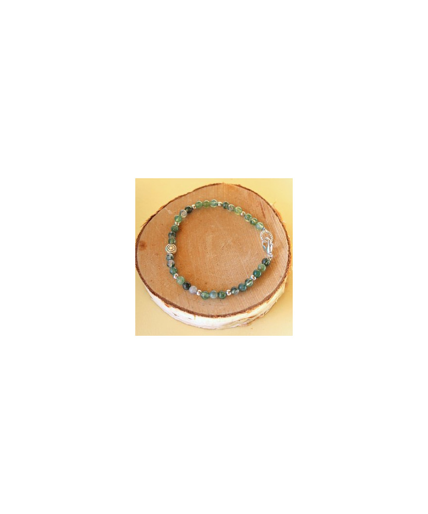 Bracelet Agate mousse