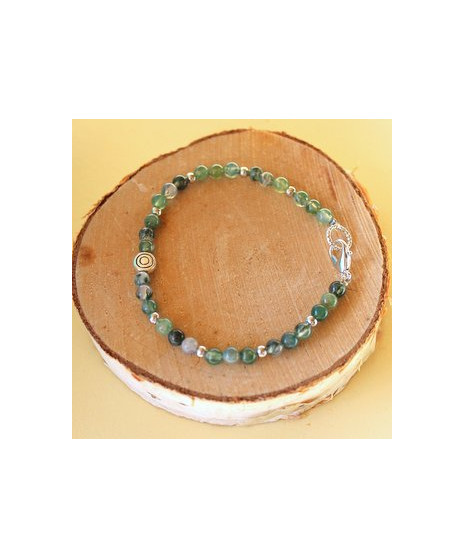 Bracelet Agate mousse