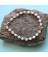 Bracelet fin en Agate blanche