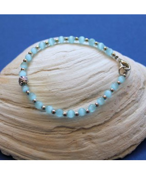 Bracelet fin en Agate Œil...