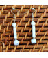 Boucles d'oreilles Howlite