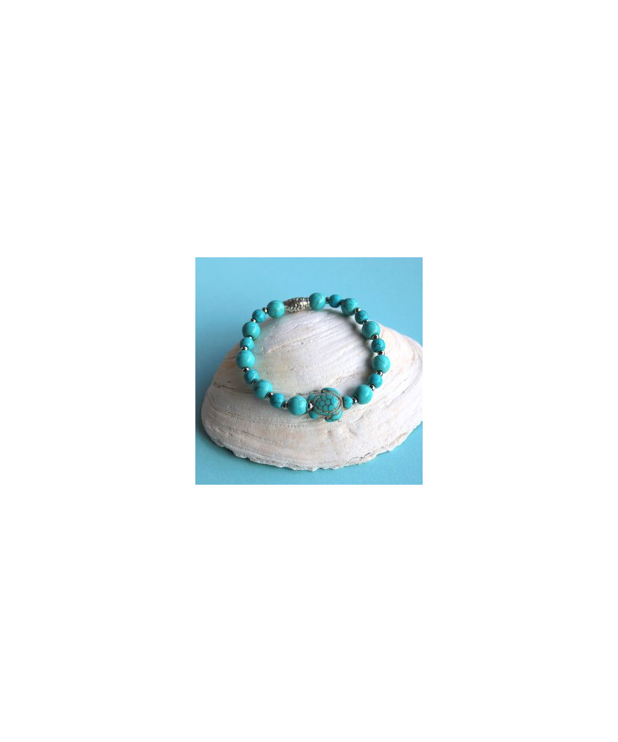 Bracelet Tortue en Turquoise