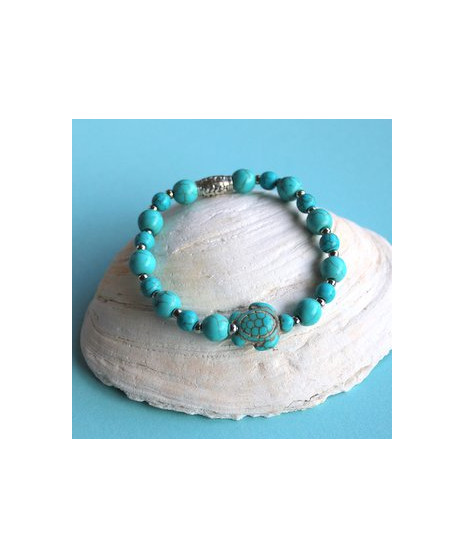 Bracelet Tortue en Turquoise