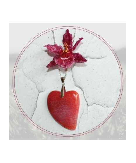 Pendentif Cœur Agate