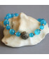Bracelet en Agate Œil de chat bleu