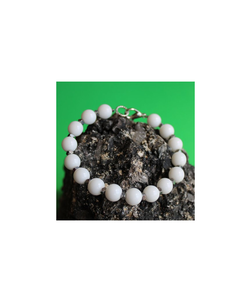 Bracelet en Jade blanc
