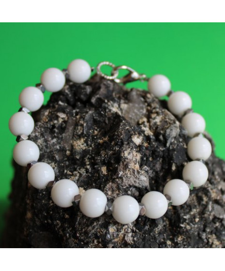 Bracelet en Jade blanc