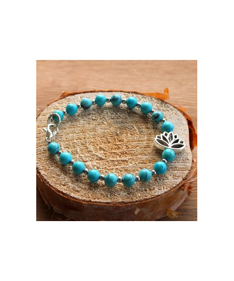 Bracelet Turquoise lotus