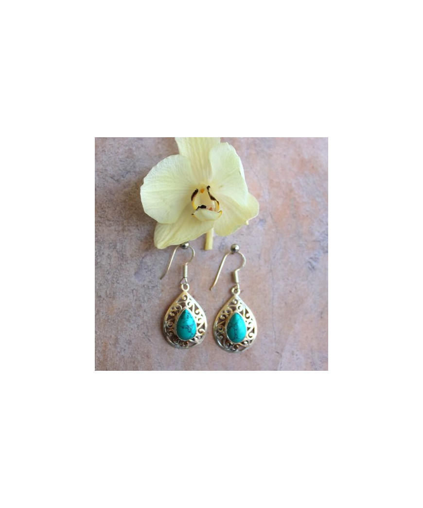 Boucles d'oreilles en Turquoise