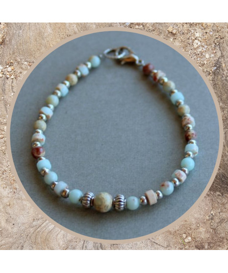 Bracelet en Jaspe peau de serpent