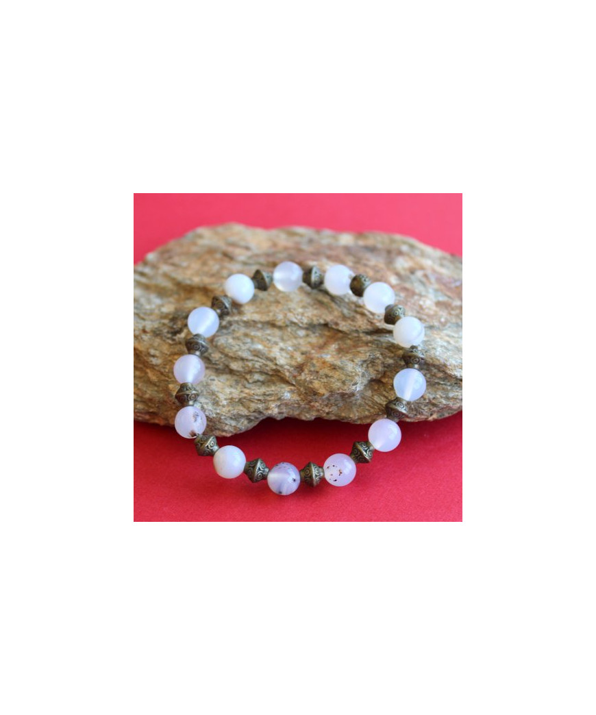 Bracelet en Agate dendritique