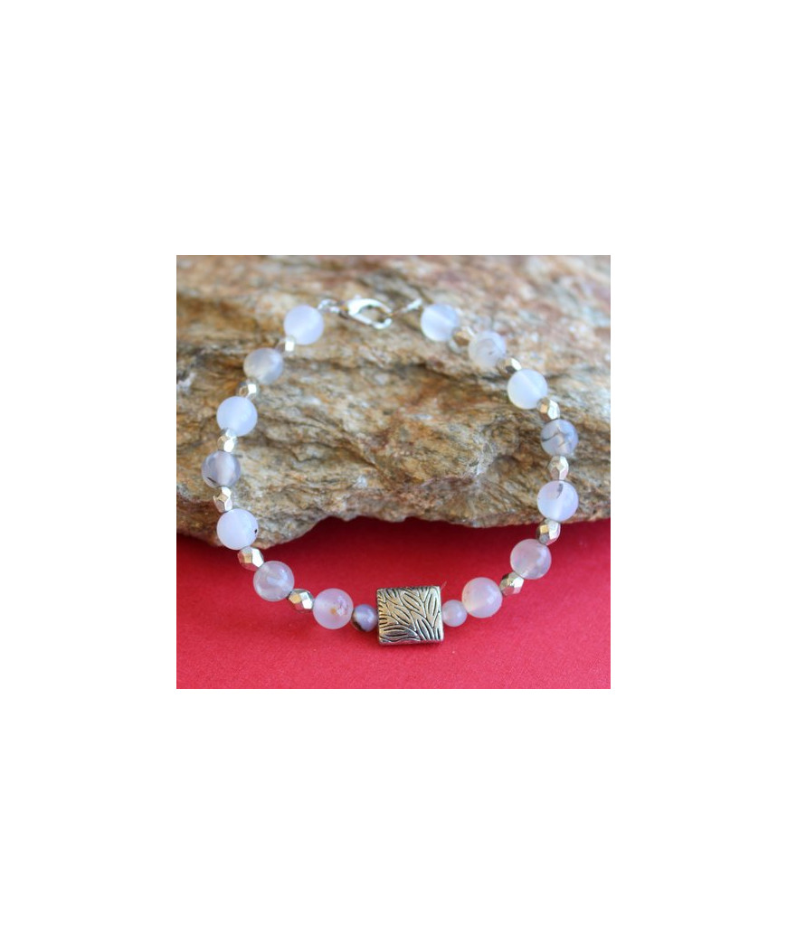 Bracelet en Agate dendritique