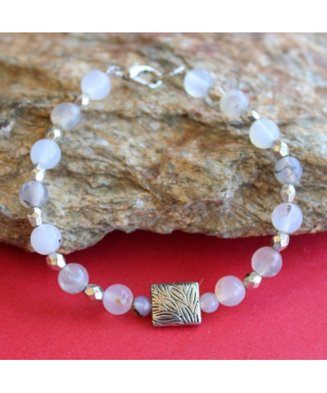 Bracelet en Agate dendritique