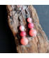 Boucles d'Oreilles en Rhodochrosite