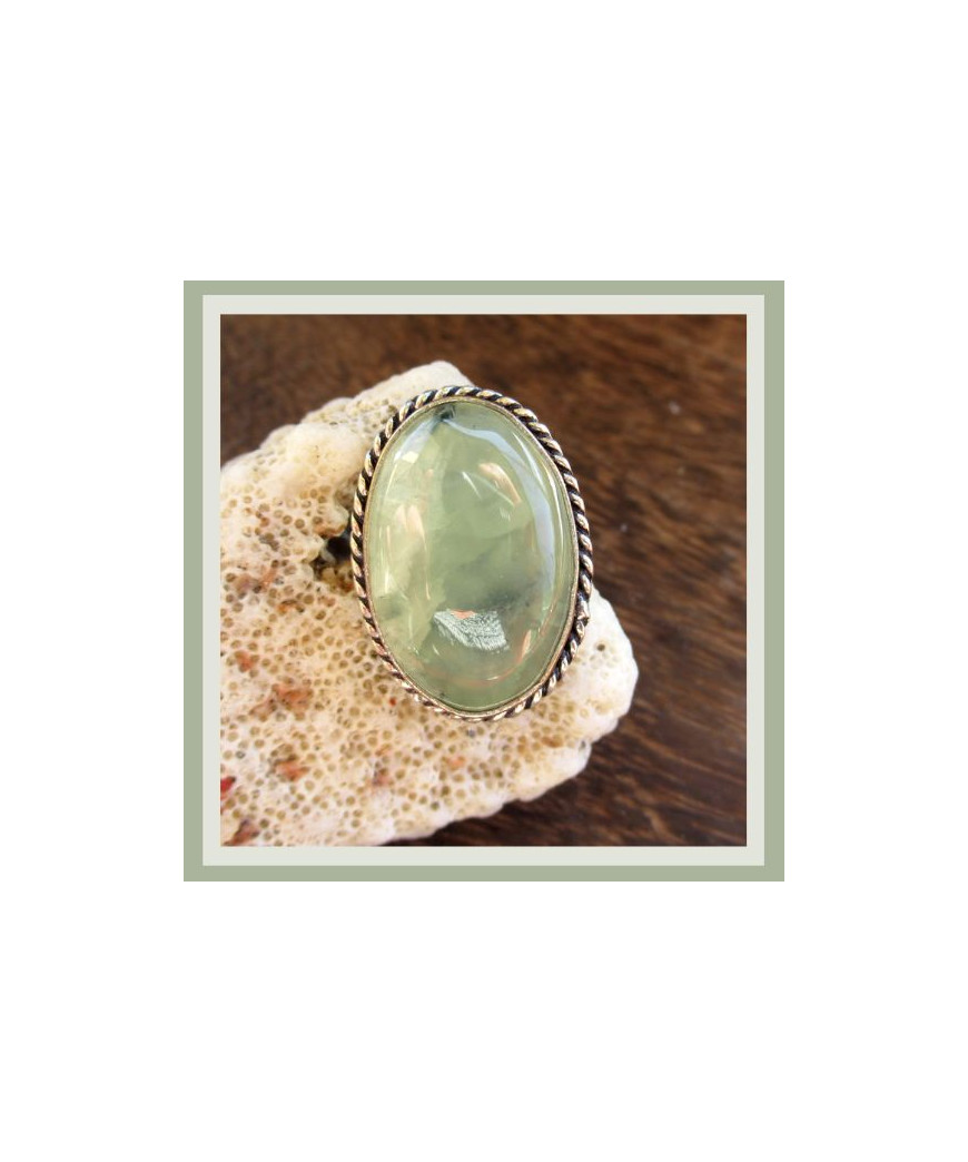 Bague Prehnite