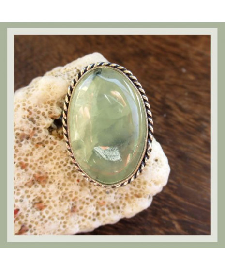 Bague Prehnite