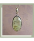 Pendentif ovale en Prehnite
