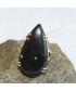 Bague en Obsidienne Flocons de neige