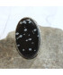 Bague en Obsidienne Flocons de neige