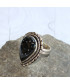 Bague en Obsidienne Flocons de neige
