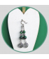 Boucles d'Oreilles Spirales en Fuchsite
