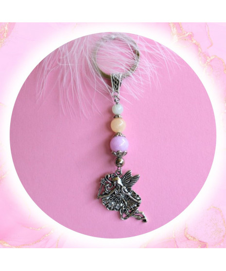 porte-clefs Jolie Fée en Morganite