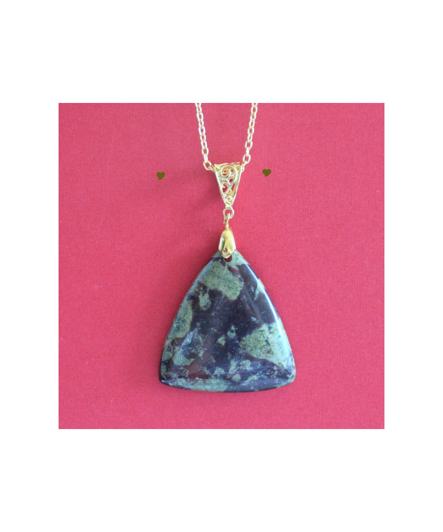Pendentif en Jaspe Sanguin