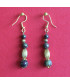 Boucles d'oreilles en Jaspe sanguin