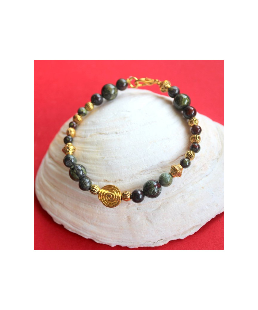 Bracelet en Jaspe sanguin