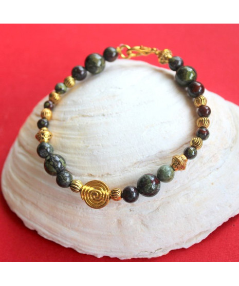 Bracelet en Jaspe sanguin