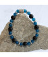 Bracelet en Agate noire et en Apatite