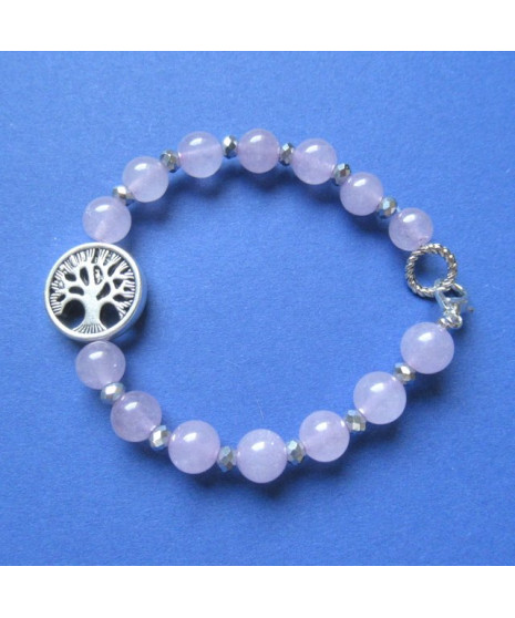 Bracelet Arbre de Vie en Kunzite